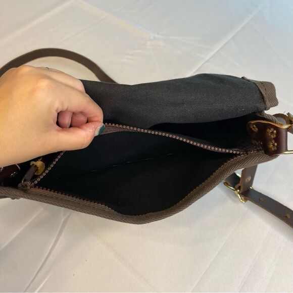 Duluth Pack Black Custom Made Large Deluxe Shell Crossbody Purse One Size - Picture 6 of 14